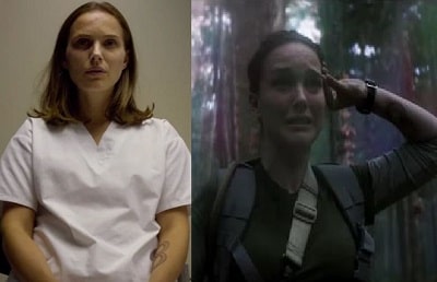 A picture of Natalie Portman's left forearm hand tattoo in the movie 'Annihilation'.